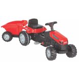 Pilsan traktor pedálos trélerrel 07316 piros