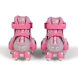 Görkorcsolya Little Beetle dupla soros kerekes, lányos PINK
