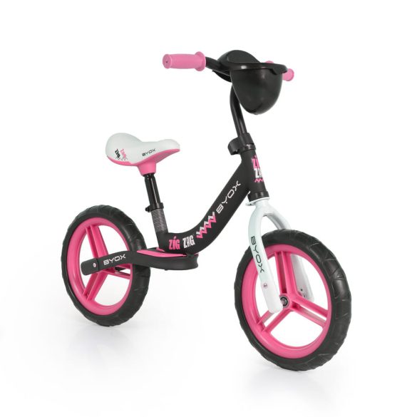 BYOX Zig zag futóbicikli pink