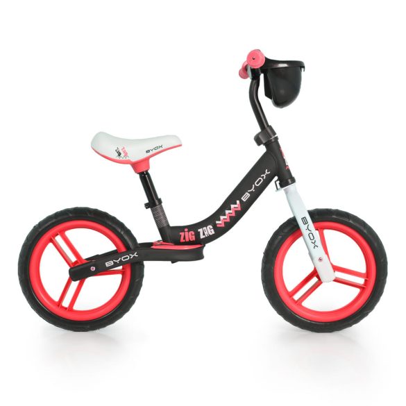 BYOX Zig zag futóbicikli piros