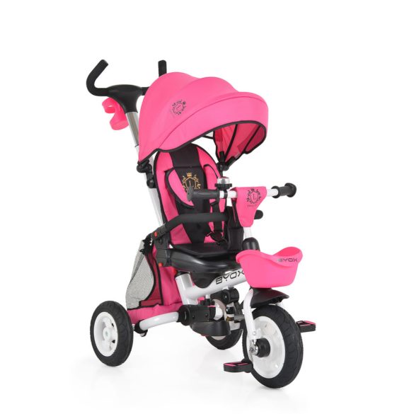 BYOX Flexy lux tricikli szülőkaros pink