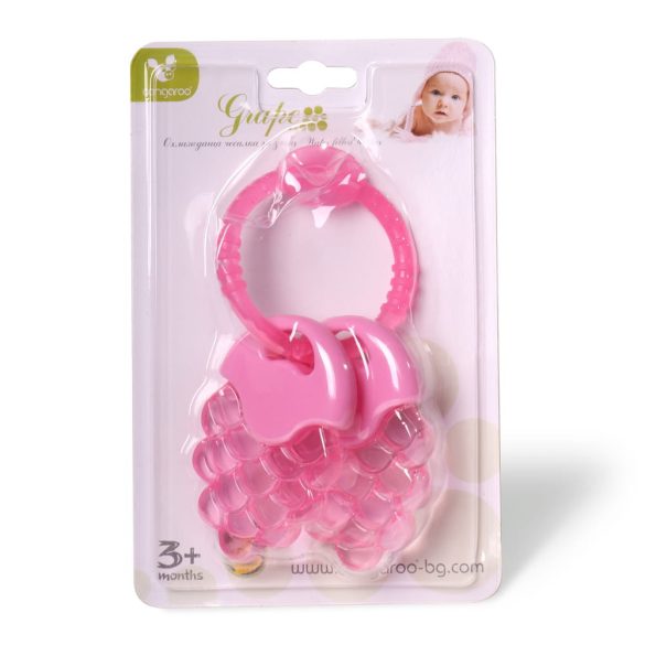 DUCK szillikon rágóka szőlő alakú PINK