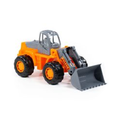 POLESIE traktor tolólapáttal NARANCS/SZÜRKE