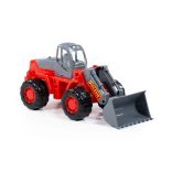 POLESIE traktor tolólapáttal NARANCS/SZÜRKE