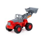 POLESIE traktor tolólapáttal NARANCS/SZÜRKE