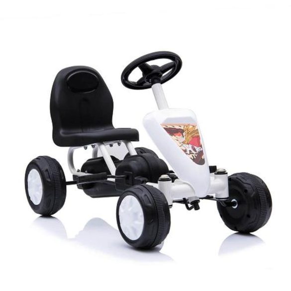 GOKART COLORADO pedálos kisautó FEHÉR
