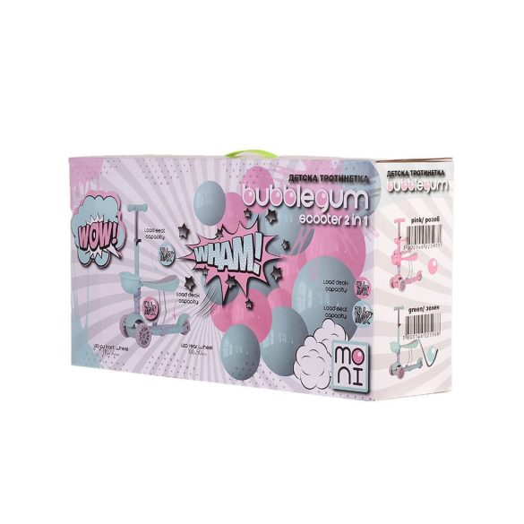 BUBBLEGUM roller 2in1 20kg/40kgig rózsaszín PINK