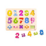 TOOKY Toy fapuzzle számok  -16dbos