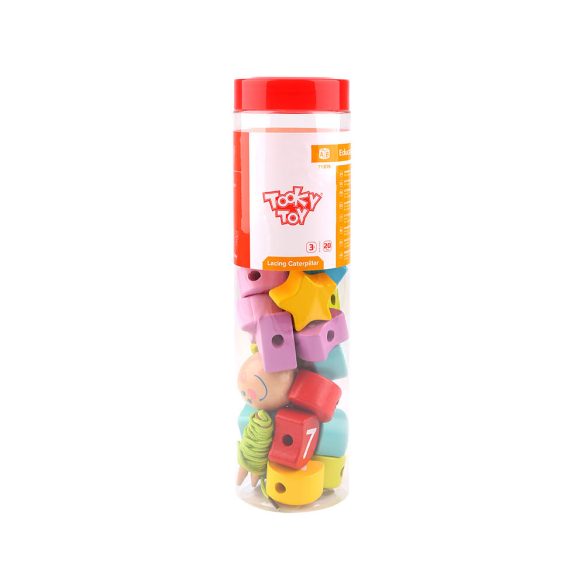 TOOKY Toy fajáték fűzős kukac