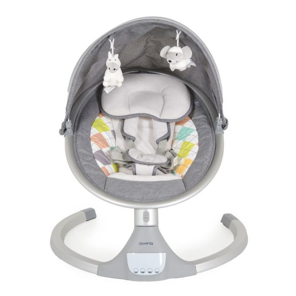 Iswing elektromos hinta, 9 kg, 5seb., szúnyoghálóval V.SZÜRKE
