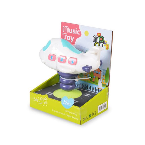 MONI TOYS műanyag kis repülő FEHÉR