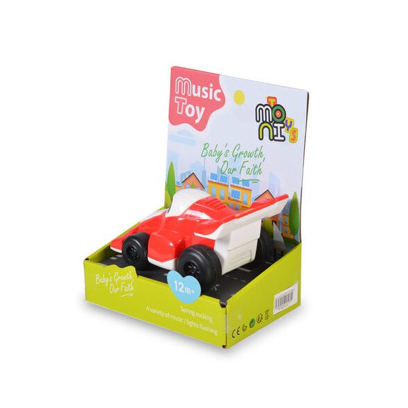 MONI TOYS műanyag F1 kisautó PIROS