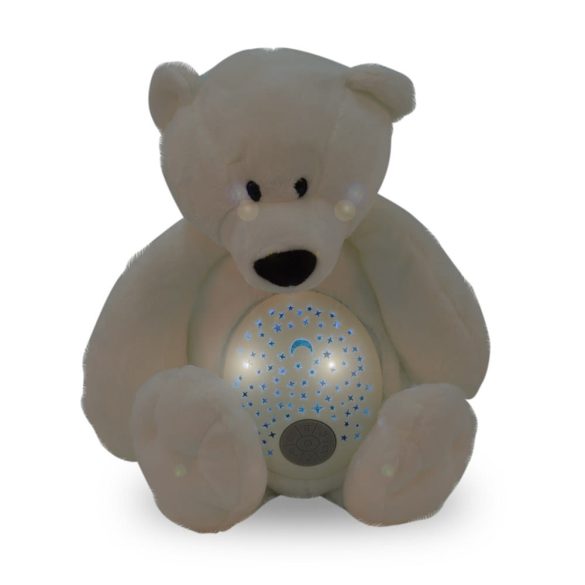 Moni Toys Lamp éjjeli lámpa maci plüss projector fehér