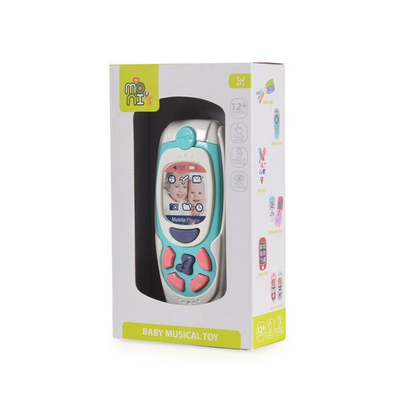 MONI TOYS műanyag baby telefon KÉK
