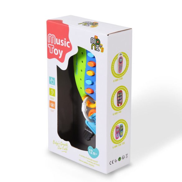 Moni Toys Műanyagjáték zenélő kulcs kék