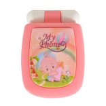 MONI TOYS műanyag baby kinyitható gombos telefon FEHÉR/PINK