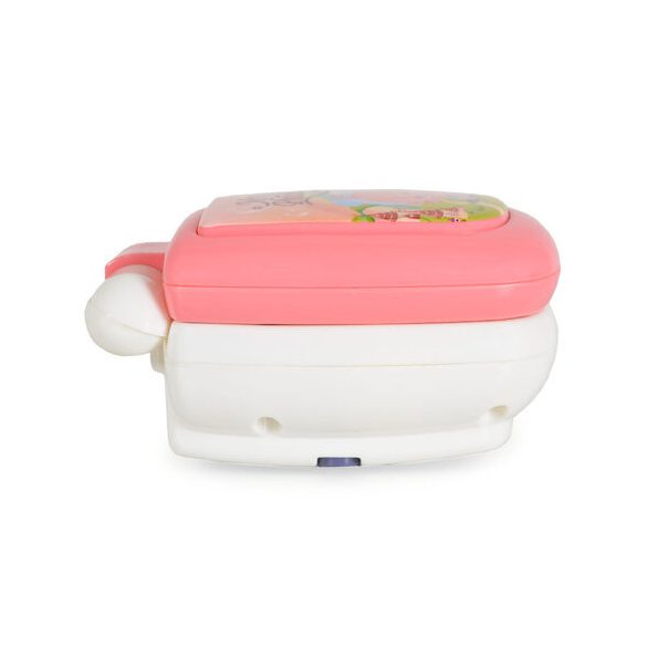 MONI TOYS műanyag baby kinyitható gombos telefon FEHÉR/PINK