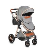 MONI Alma 0-15 kg babakocsi sport/mózes sötét szürke