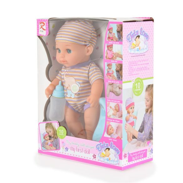 Tutu love Baba 31 cmes játékbaba bilivel fiú