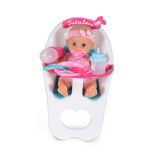 Baba 36 cm-es szett etetőszékkel, tányérral