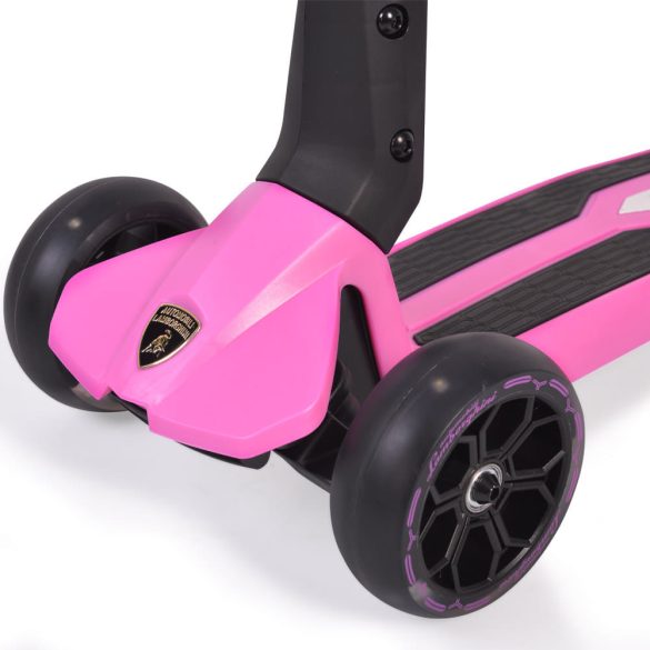 LAMBORGHINI roller 3 kerekű, összecsukható, 50 kg-ig PINK