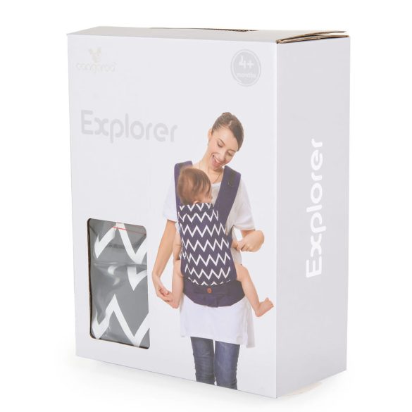 Cangaroo Explorer 2 pozíciós hordozó szürke