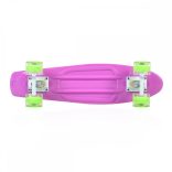 Gördeszka 22" SPICE LED 56x15 cm PINK