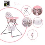 MONI Scaut etetőszék pink