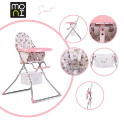 MONI Scaut etetőszék pink
