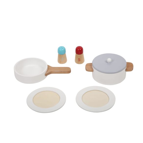 Moni Toys Fajáték fa kiskonyha 15db