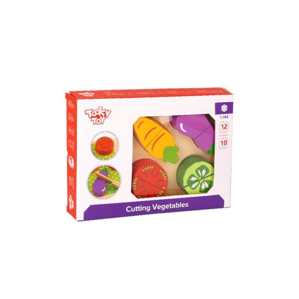 TOOKY Toy fa vágható zöldségek -10dbos
