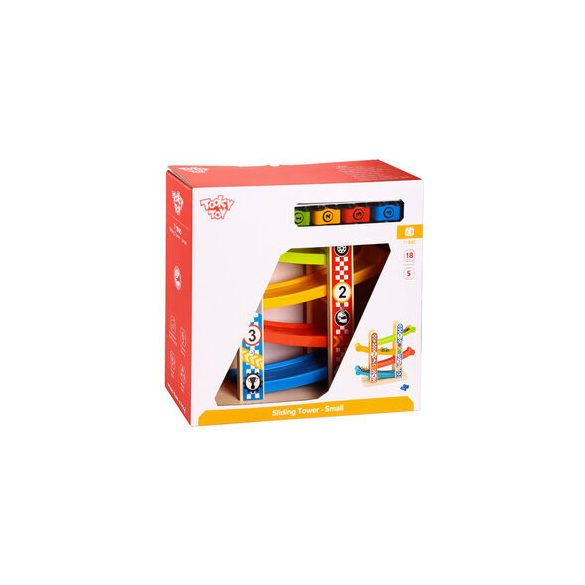 Tooky toy fa autópálya Sliding Tower 