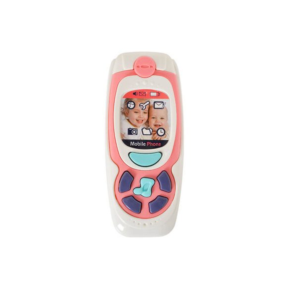 MONI TOYS műanyag baby telefon PINK
