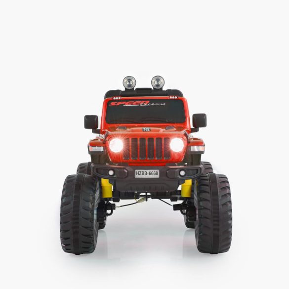 MONI BO fuego jeep 3 seb., 4 motoros 30 kg piros metál