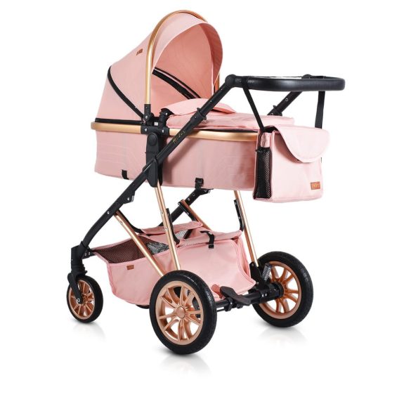 MONI Midas átalakítható sport/mózes babakocsi + táska, +fekvőbetét PINK