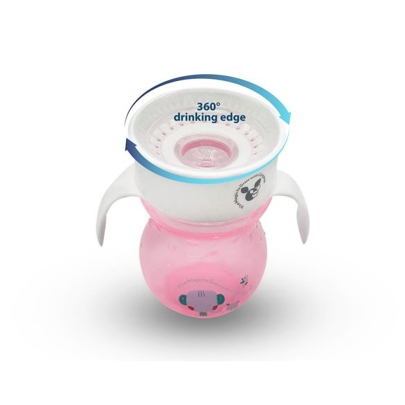 Cangaroo Cup 360as itatópohár 270ml pink