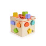 Moni Toys Fajáték fa formaberakó 14x14x13cm