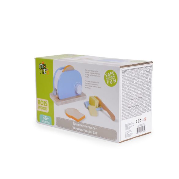Moni Toys Fajáték fa toast sütő