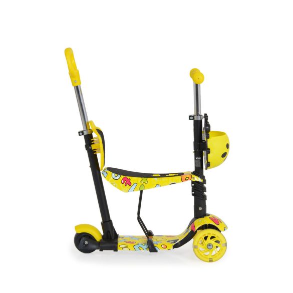 MONI Lollipop roller üléssel katicás sárga