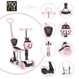 MONI Lollipop roller üléssel katicás pink