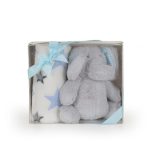 Cangaroo Takaró 90x75cm elefánt plüss kék
