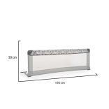 BED RAIL leesésgátló 150x50cm mintás SZÜRKE