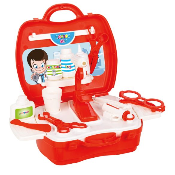 Pilsan doktor bőrönd piros