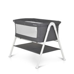 MONI Kalinihta újszülött babaágy önálló, 11 kg, 1 szint fehér láb grafit