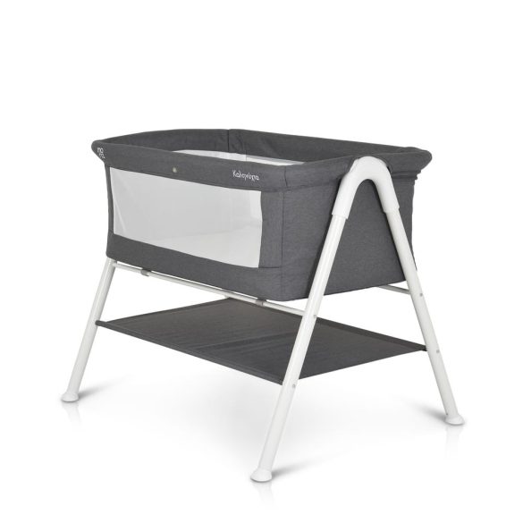MONI Kalinihta újszülött babaágy önálló, 11 kg, 1 szint fehér láb grafit