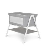 MONI Kalinihta újszülött babaágy önálló, 11 kg, 1 szint fehér láb szürke