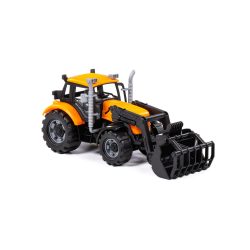 Polesie PROGRESS farm traktor 24 cm FEKETE/SÁRGA