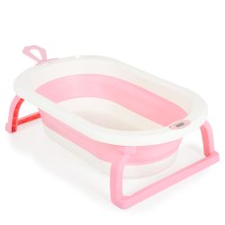 TERRA összecsukható kád digitális hőmérővel PINK