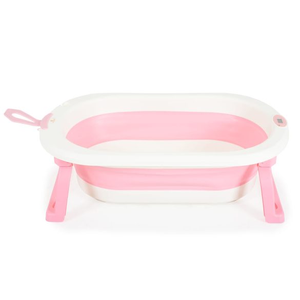 TERRA összecsukható kád digitális hőmérővel PINK