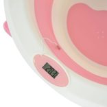 TERRA összecsukható kád digitális hőmérővel PINK